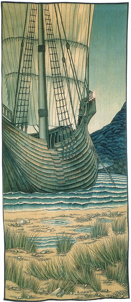 The Ship — the vessel of Solomon beached on a lonely shore